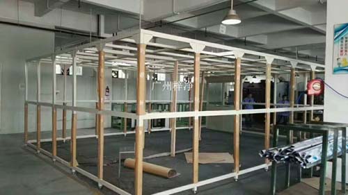 千級潔凈棚支撐架方通選擇鋁合金,制作美觀大方。